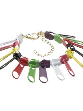 Zipper Charm Bracelet – Adjustable Statement Bracelet - NWT